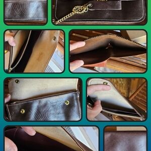 Biker Saddle Cowhide Wallet